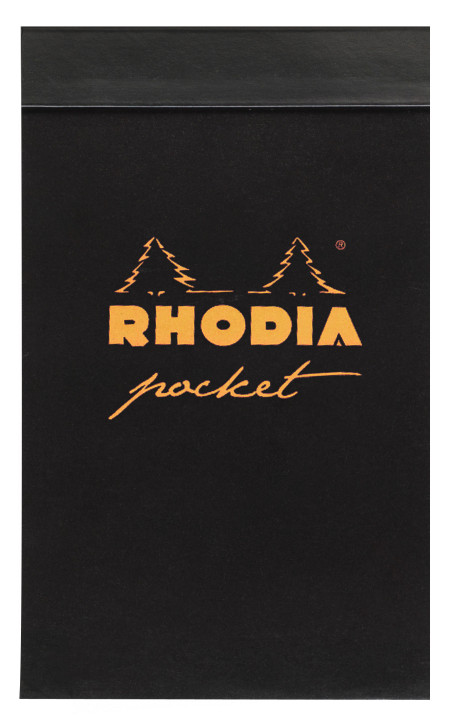 Rhodia Pocket Pad - Black - Squared